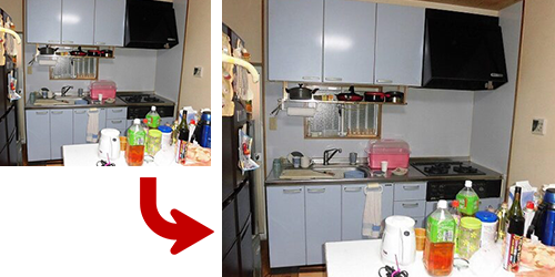 福岡市　キッチン交換工事
